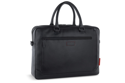 Портфель мужской BUGATTI Clark, воловья кожаполиэстер, 40х9,5х29 см, 10 л