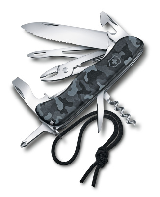 Нож перочинный VICTORINOX Skipper Navy Camouflage, 111 мм, 17 фнк, с фиксатором