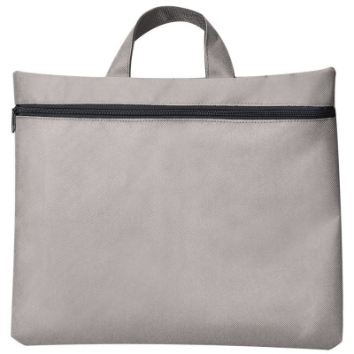 Сумка для документов "Paper", светло-серый, 40х30 см,полиэстер, шелкография