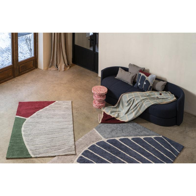 Ковер из хлопка с рисунком tea plantation  из коллекции terra, 160х230 см