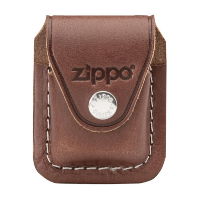 Чехол Zippo для зажигалки, кожа, с металлическим фиксатором на ремень, 57х30x75 мм