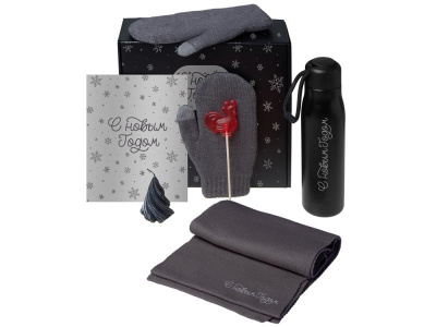 Подарочный набор Re:Air с варежками, шарфом и термосом