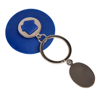 Брелок HALMAN, 11,5х5 см, белый , металл, силикон