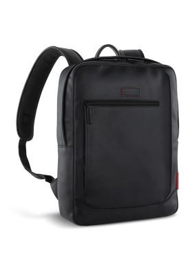 Рюкзак мужской BUGATTI Clark, воловья кожаполиэстер, 30х10х40 см, 12 л