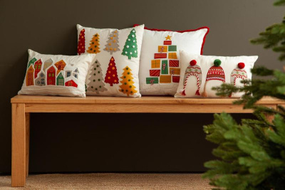 Чехол на подушку cozy knits из коллекции new year essential, 30х45 см