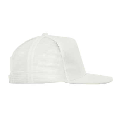 Бейсболка прямой козырёк STAN 5 клиньев хлопок 330,09, Молочный (11)