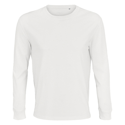 Футболка унисекс с длинным рукавом "PIONEER LSL", белый, S, 100% хлопок, 175 г/м2