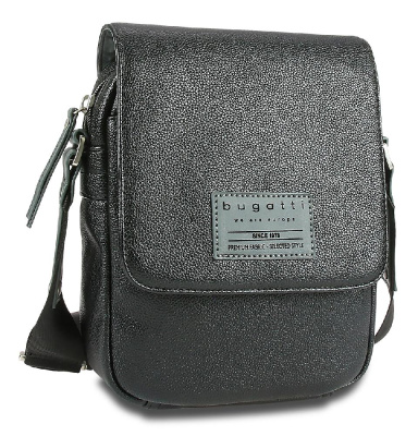 Сумка наплечная BUGATTI Moto D, полиуретан, 18х6х25 см, 2 л