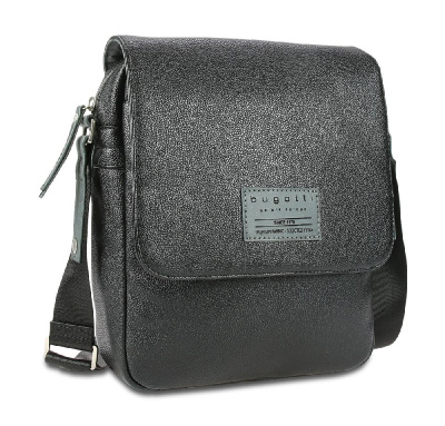 Сумка наплечная BUGATTI Moto D, полиуретан, 25х8х30 см, 4 л