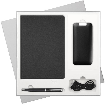 Подарочный набор Мун Ривер (Moon river),  (ежедневник, ручка, аккумулятор)