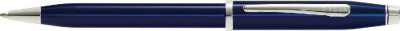 Шариковая ручка Cross Century II Blue lacquer,   с отделкой родием