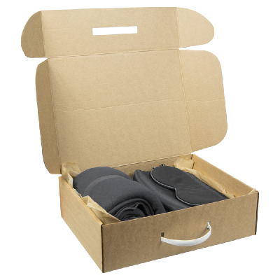 Набор подарочный Solution Prestige Quadro ( дорожный плед, косметичка дорожная Comfort Сity Travel, косметичка дорожная Comfort Avenue, маска для сна )