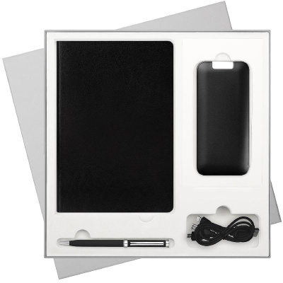 Подарочный набор Ривер Сайд (River side),  (ежедневник, ручка, аккумулятор)